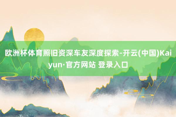 欧洲杯体育照旧资深车友深度探索-开云(中国)Kaiyun·官方网站 登录入口