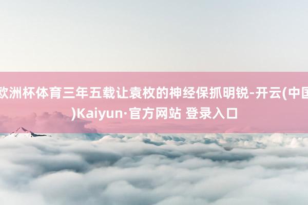 欧洲杯体育三年五载让袁枚的神经保抓明锐-开云(中国)Kaiyun·官方网站 登录入口