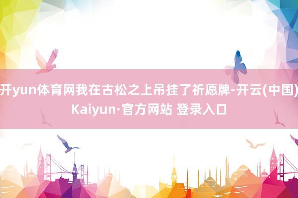 开yun体育网我在古松之上吊挂了祈愿牌-开云(中国)Kaiyun·官方网站 登录入口