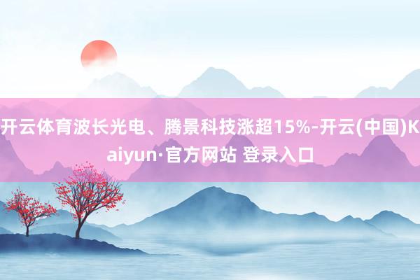 开云体育波长光电、腾景科技涨超15%-开云(中国)Kaiyun·官方网站 登录入口