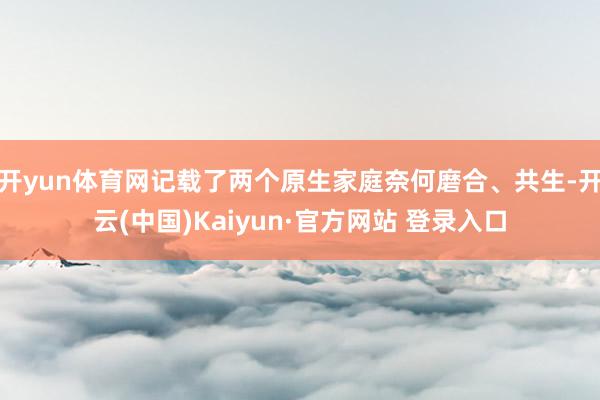 开yun体育网记载了两个原生家庭奈何磨合、共生-开云(中国)Kaiyun·官方网站 登录入口