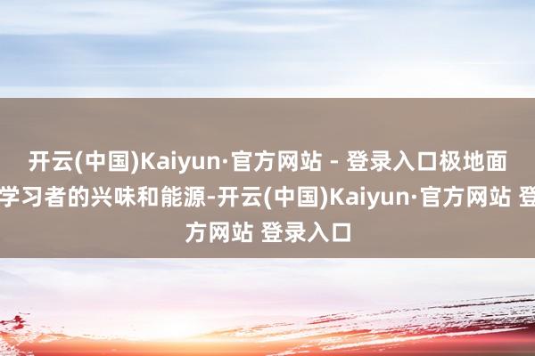开云(中国)Kaiyun·官方网站 - 登录入口极地面引发了学习者的兴味和能源-开云(中国)Kaiyun·官方网站 登录入口