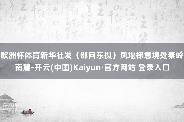 欧洲杯体育新华社发（邵向东摄）　　凤堰梯意境处秦岭南麓-开云(中国)Kaiyun·官方网站 登录入口